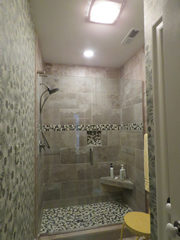 Basement shower